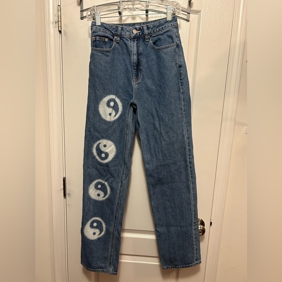 Pacsun Ying Yang denim 90’s boyfriend Jeans size 26 EUC - Picture 1 of 13